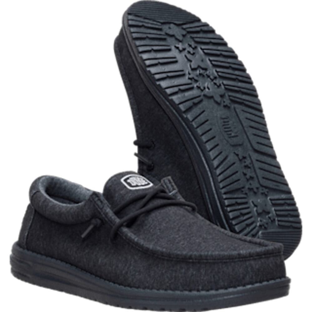 NWT Hey Dude Shoes Wally Stretch Jersey in Black Size 11 (NO BOX)